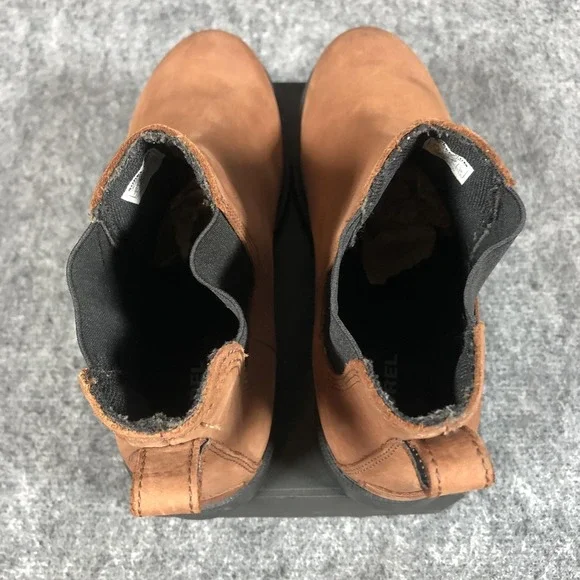 Sorel Waterproof Chelsea Boots Womens 9 Brown Leather Pull On NL3092-282 - Picture 8 of 16